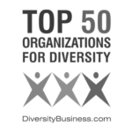 Top 50 Organizations for Diversity logo
